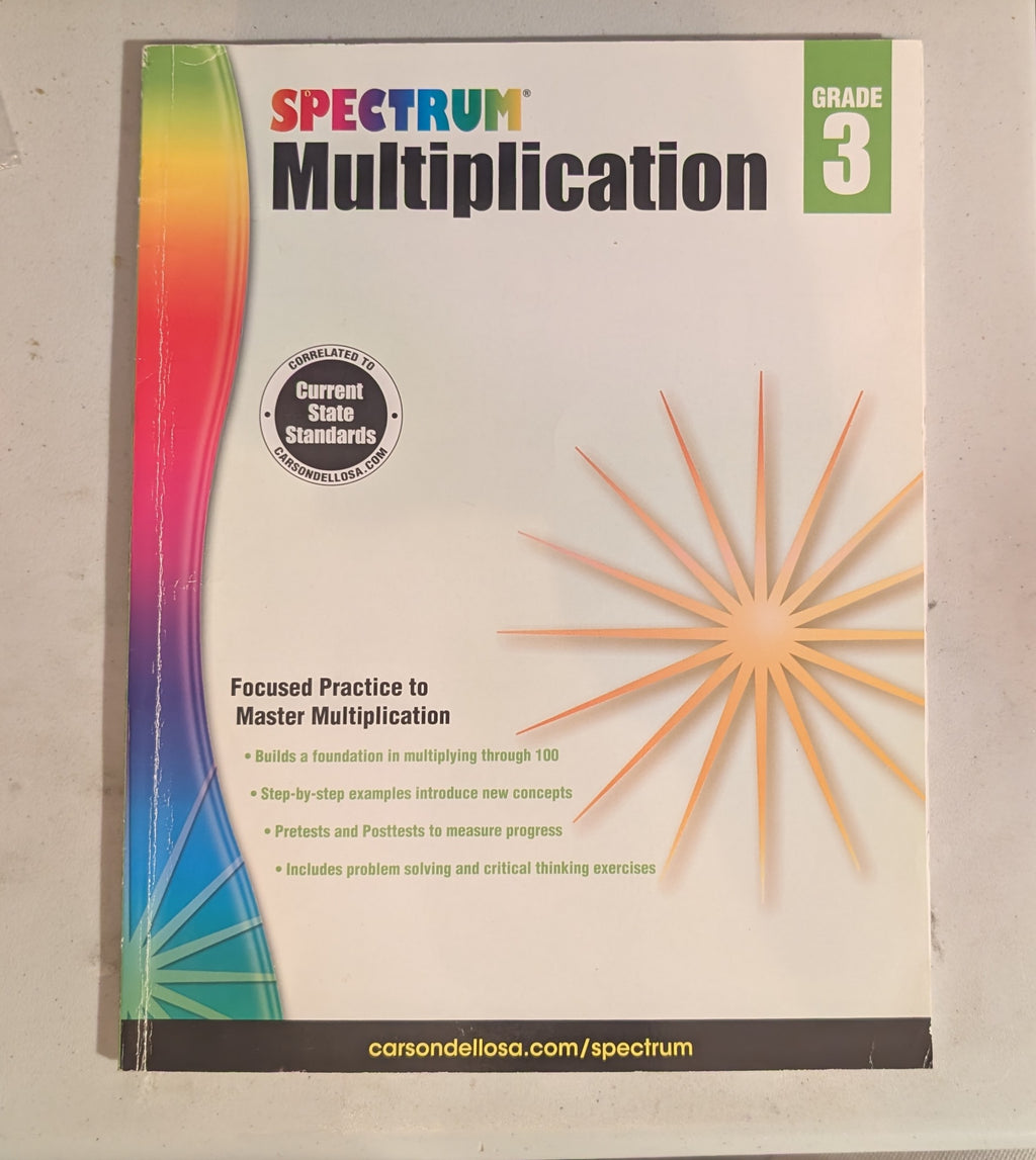 Spectrum Multiplication, Grade 3