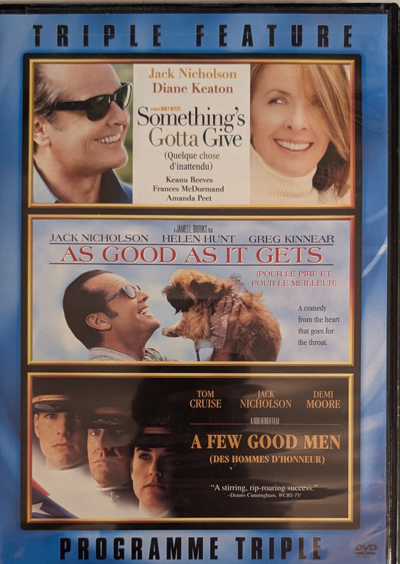 Something’s Gotta Give, As Good As It Gets, A Few Good Men