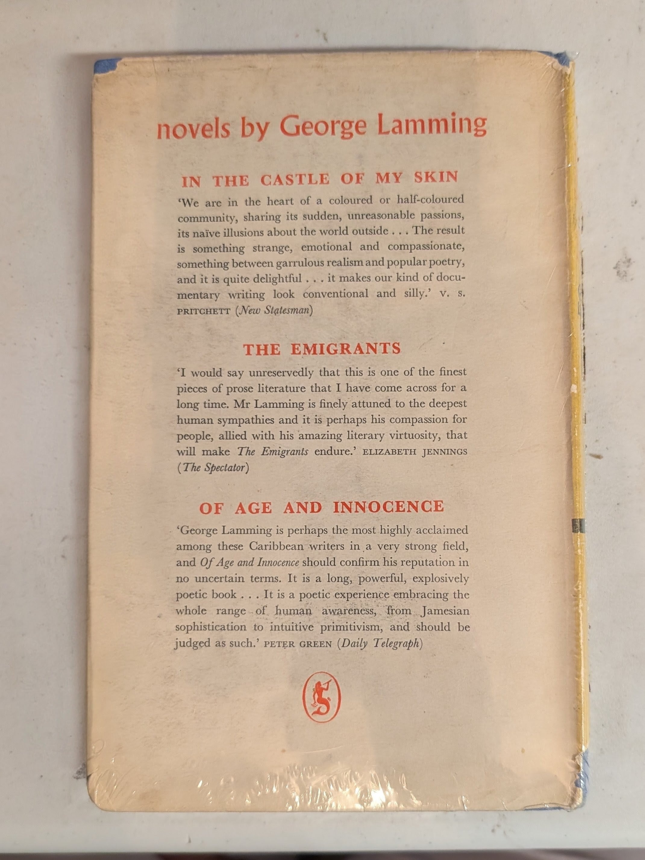 The Pleasures of Exile by George Lamming